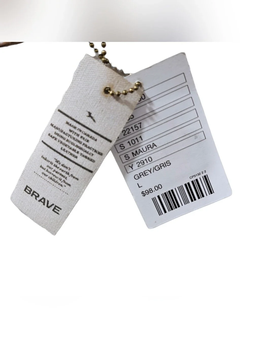 NWT Anthropologie BRAVE leather Belt Size L